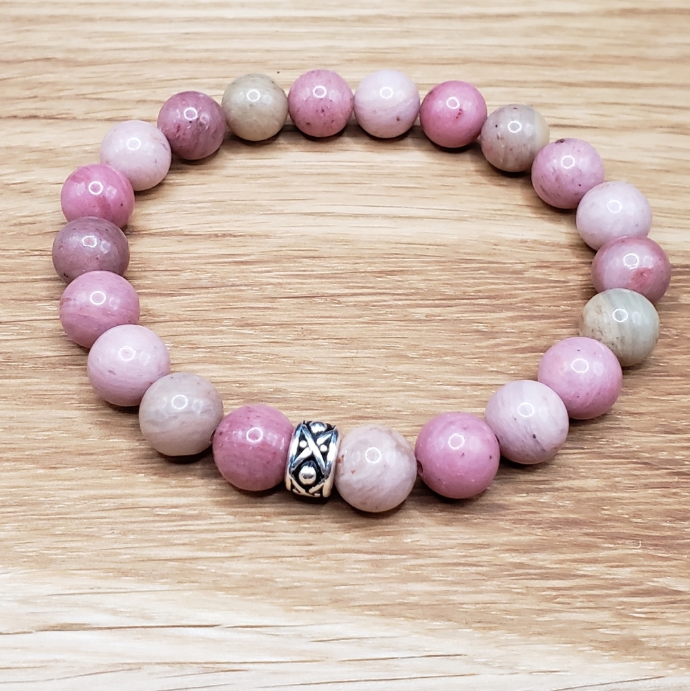 SOLD Rhonodite Beads Bracelet - Picture 3 of 9